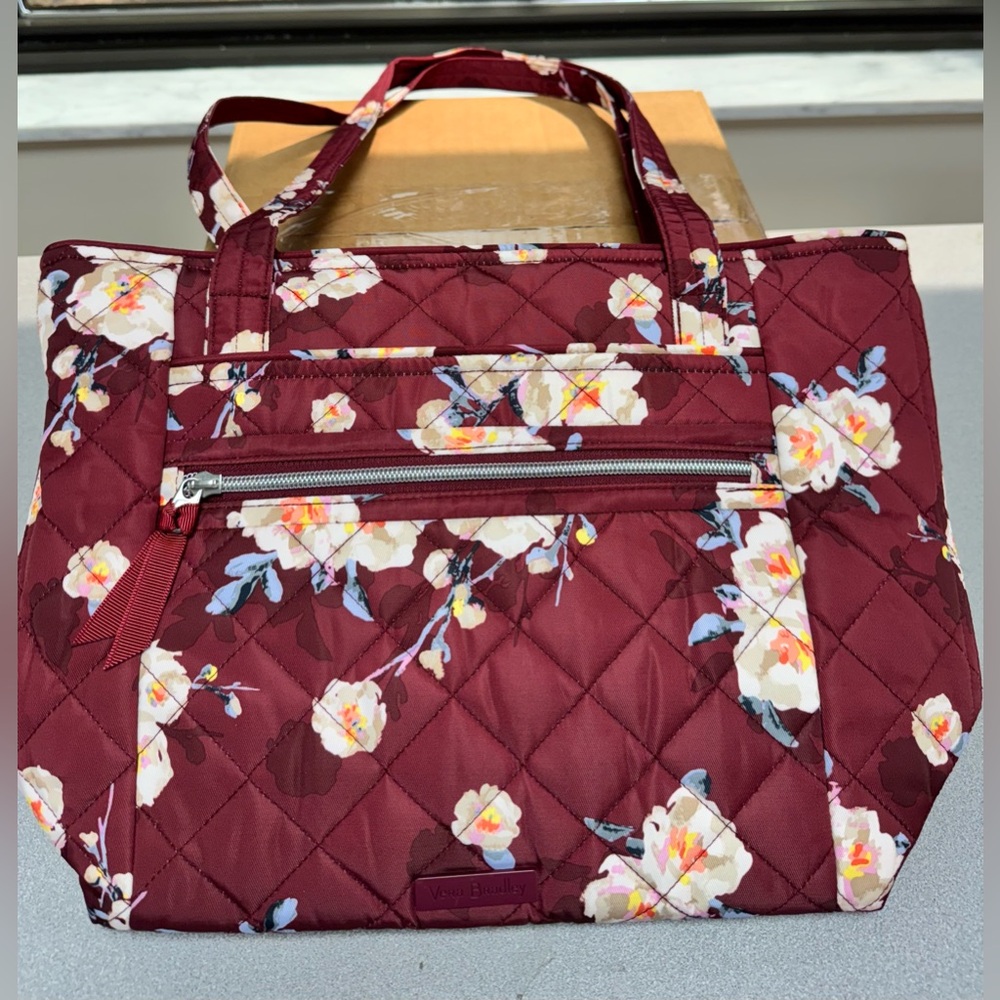 Vera Bradley Small Vera Tote, Performance Fabric, Blooms and Branches